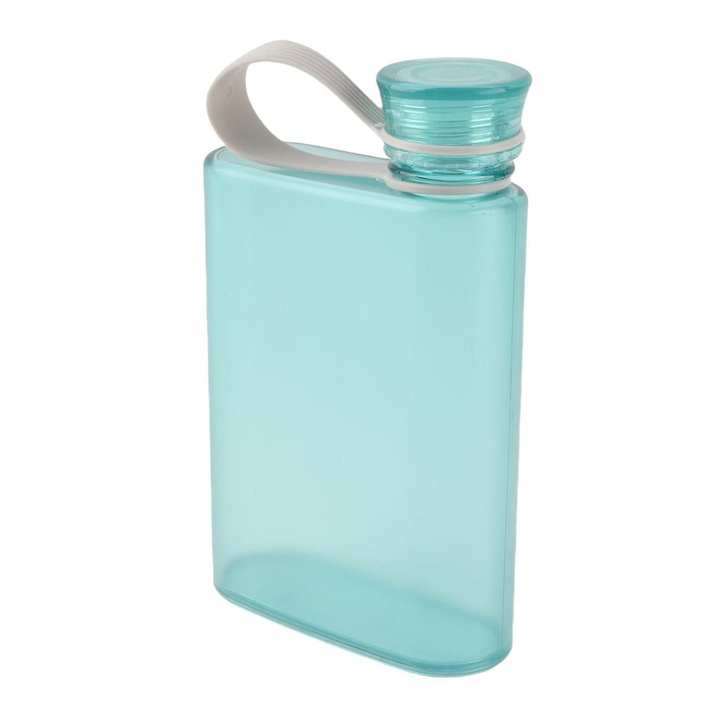 Flat Water Bottle Plastic Lk Proof Transparent   Portable Paper Water Bottle 380ml