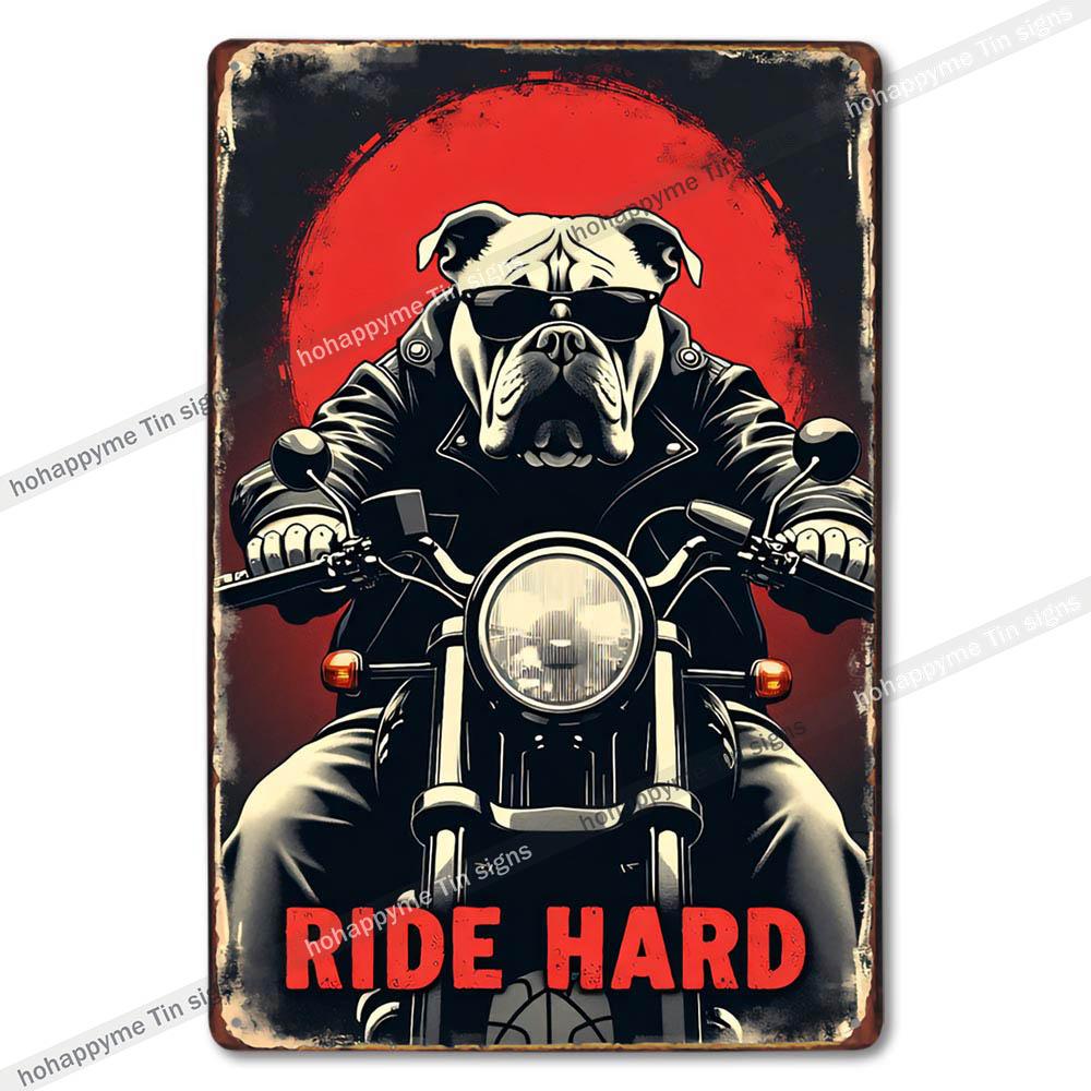 Vintage Cute Dog Themed Metal Tin Sign Retro Funny Puppy Wall Art Decor for Home Pet Shop Man Cave Rustic Iron Painting Plaque