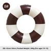 Summer Multicolor Striped Inflatable Swim Ring Thick PVC Leakproof Portable Foldable Pool Float Swimming Circle for Adults Kids
