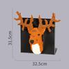 Elephant 3D Diy Building Blocks Loog Dragon Tiger Deer Elk Animal Head Wall Painting Home Mini Diamond Bricks Kids Toy Boys Gift