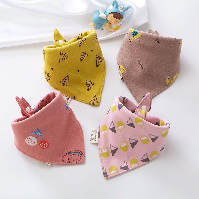 Unisex Triangle Baby Bibs: Pure Cotton, Waterproof, Super Soft, Double Snap, Scarf Wrap