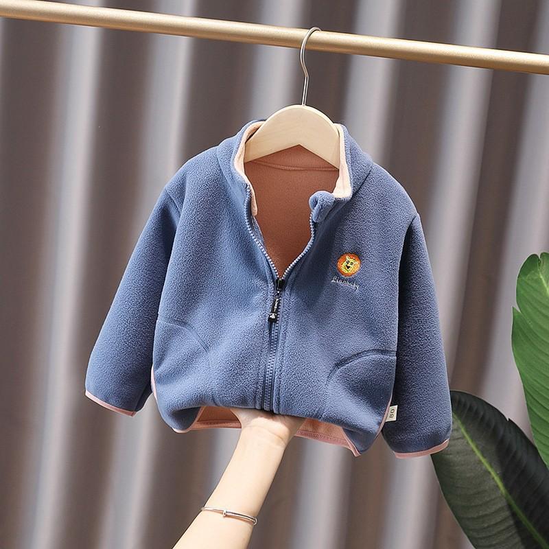 Kinder Jungen Mädchen Polarfleece Strickjacke Jacke Winter Kinder Warm Kapuzen Baby Mäntel Lässig Kleinkind Oberbekleidung