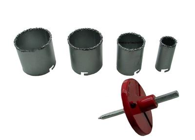 Coronas de sierra para metal de tungsteno 4 Piezas/Plata /33-73 mm/