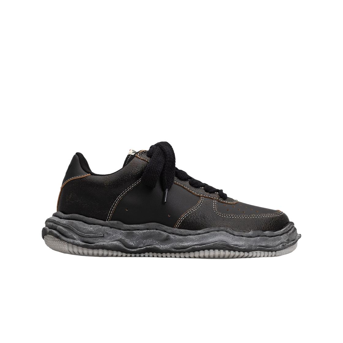 

Maison Mihara Yasuhiro Wayne Og Sole Cracking Leather Low-top Sneakers Black Black EU 42