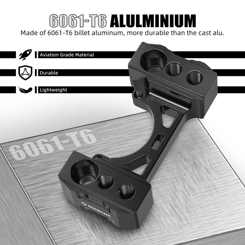 1x Steering Damper Mount 1" Rise Handlebar Riser Kit for KTM 790 Adventure 890 Adventure/R/Rally 2019 2020 2021 2022 2023 2024