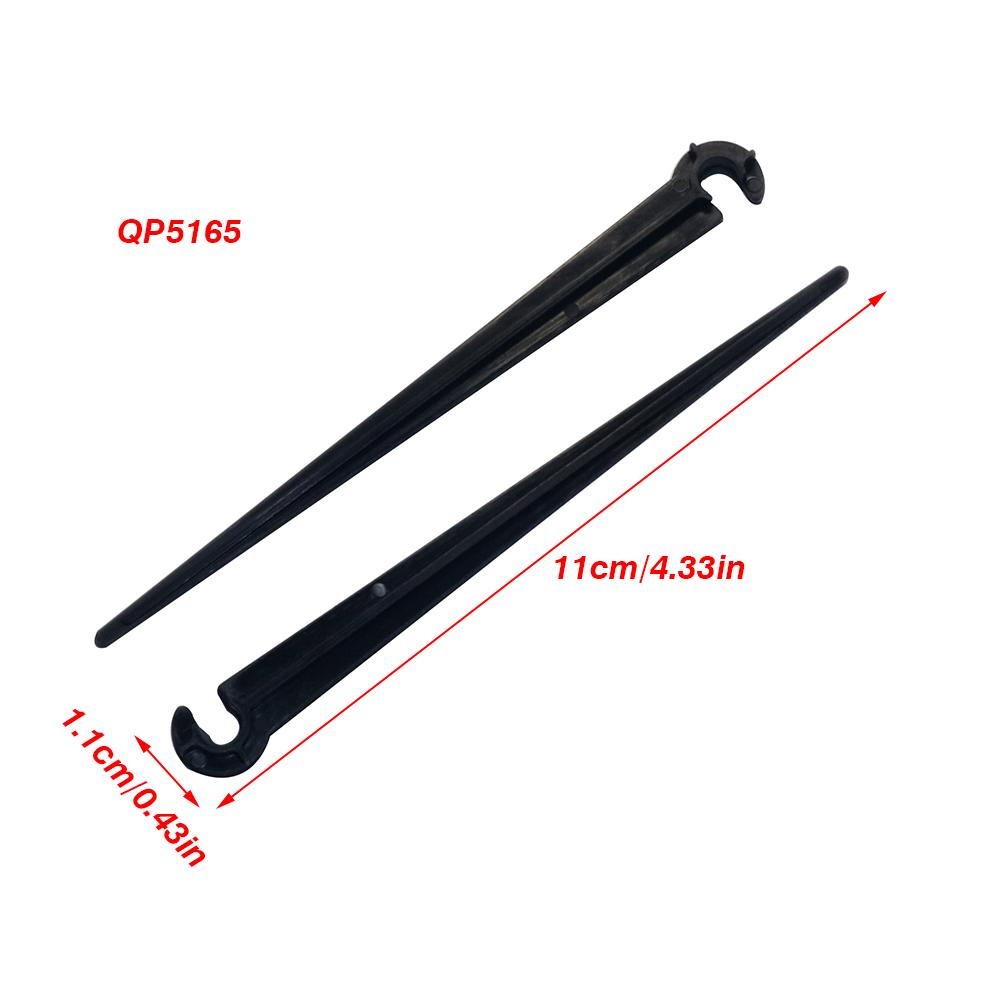 100 Stück 11 cm Bewässerungs-Tropf-Stützstäbe C-Form Fixe Stielhalter Halterung für 4/7mm Tropfbewässerungsrohr Einführen in den Boden