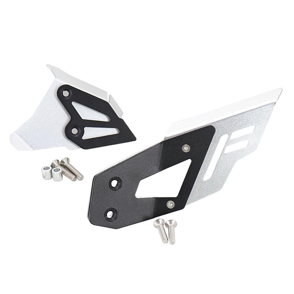 New Black Titanium Left Right Heel Guard Foot Peg Bracket Rear Set Fits For BMW F650GS F700GS F 650 700 GS F800GS F 800 GS ADV