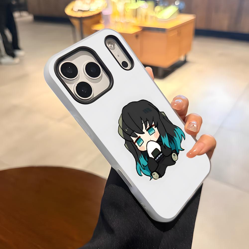 Anime Muichiro Tokito Phone Case For IPhone 17 Air 16 E 15 14 Plus 13 12 11 Pro Max Jelly 2 In 1 Protective Case