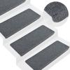 VidaXL Self-adhesive Stair Treads 15 Pcs 65x24.5x3.5 Cm Grey 343479