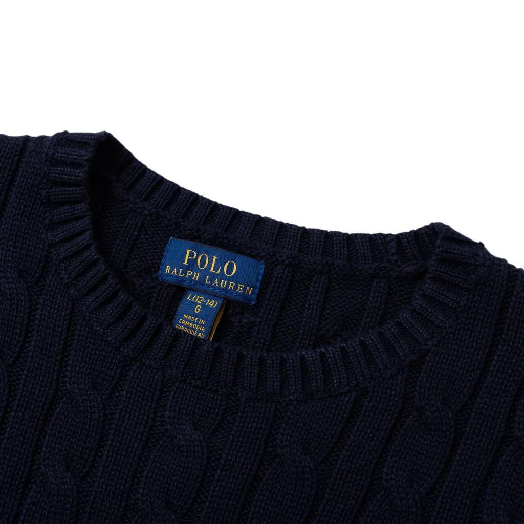 Polo Ralph Lauren Sweater Logo Embroidery Pullover Long Sleeve Navy Kids tops 313901316009