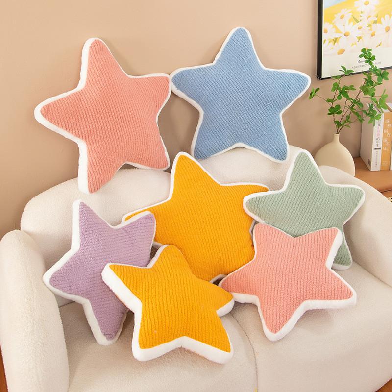 Nordic Rainbow Plush Star Cushion For Kids Room Decor And Lounge Comfort