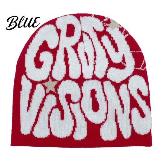 Letter Jacquard Beanie Warm Winter Print Hip Women Knitting Hat Men Hop Style Elastic Streetwear