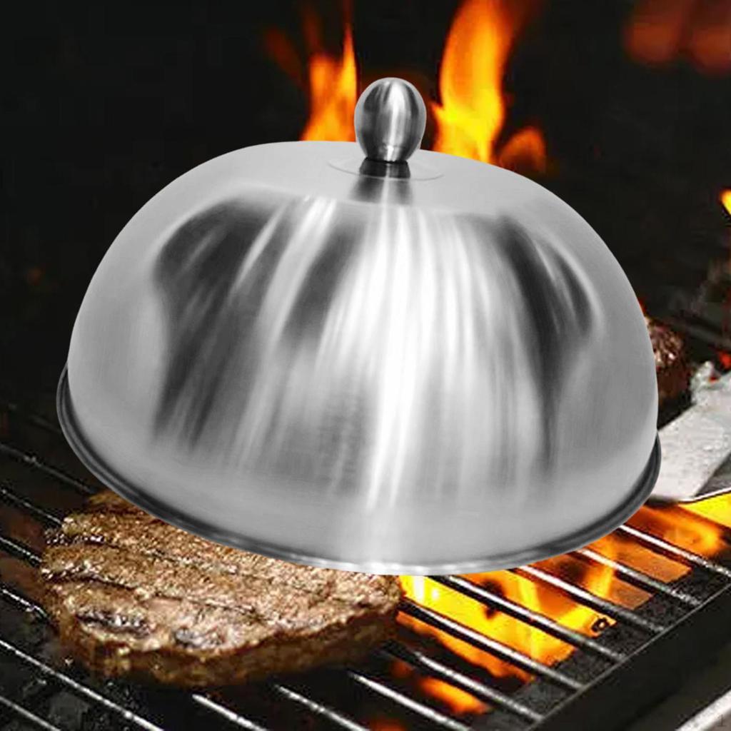 Burger Cover Cheese Melting Dome Griddle Accessory Heavy Duty Stainless Steel Food for Outdoor