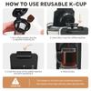 Refillable Coffee for Coffee Easy To Stylish Filter Perfect for Home Use Eco-Friendly Filters, 3-Hole, Makers, Clean, Pods, Mornings,