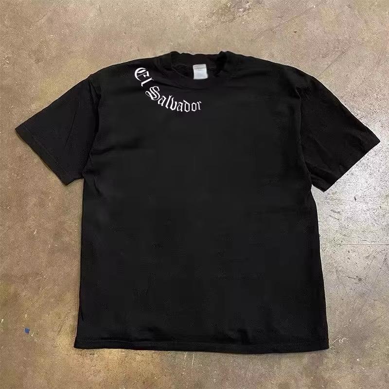 Reines Baumwoll-Schweres Kurzarm-T-Shirt Unisex 2026 Sommer Mode Sonnenschutz Kleidung Y2k Kurze Ärmel Klassisch