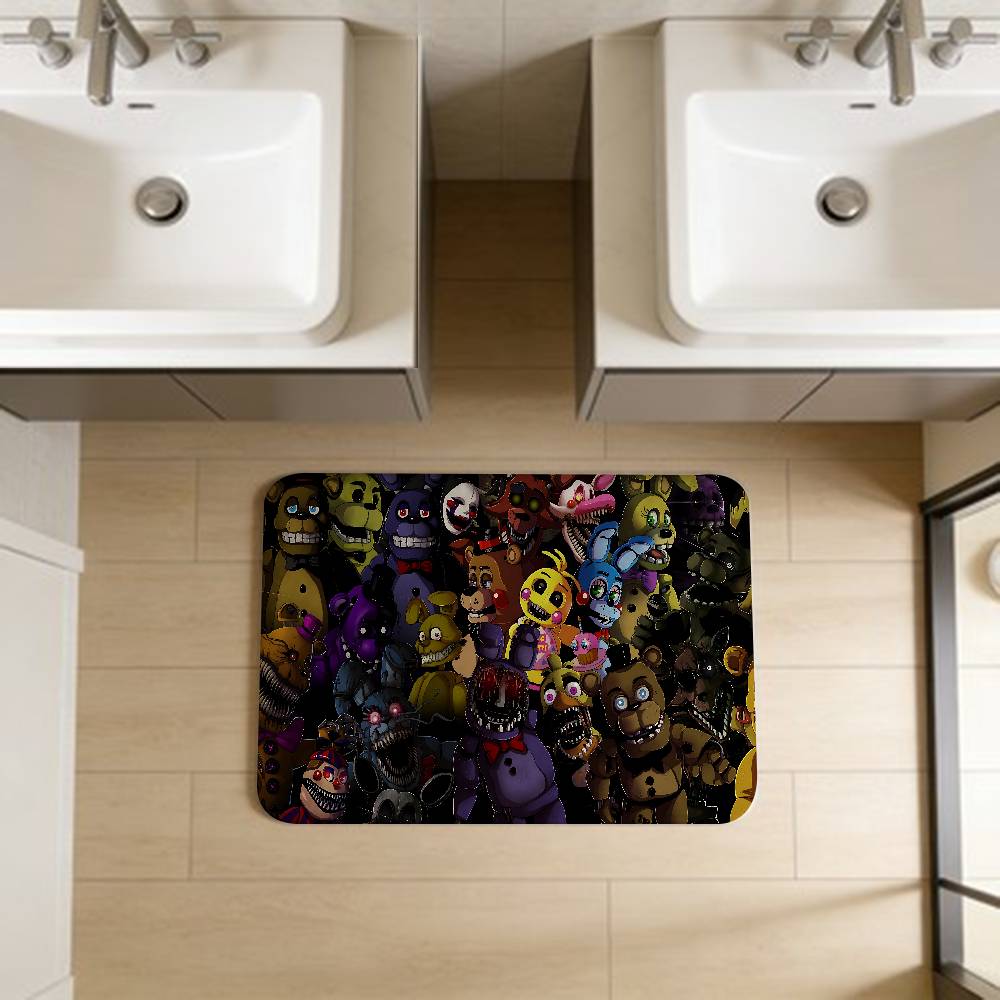 F-FNAF Five-nights-At-Freddys Entrance Door Mat Washable Non-Slip Living Room Sofa Chairs Area Mat Kitchen Welcome Doormat