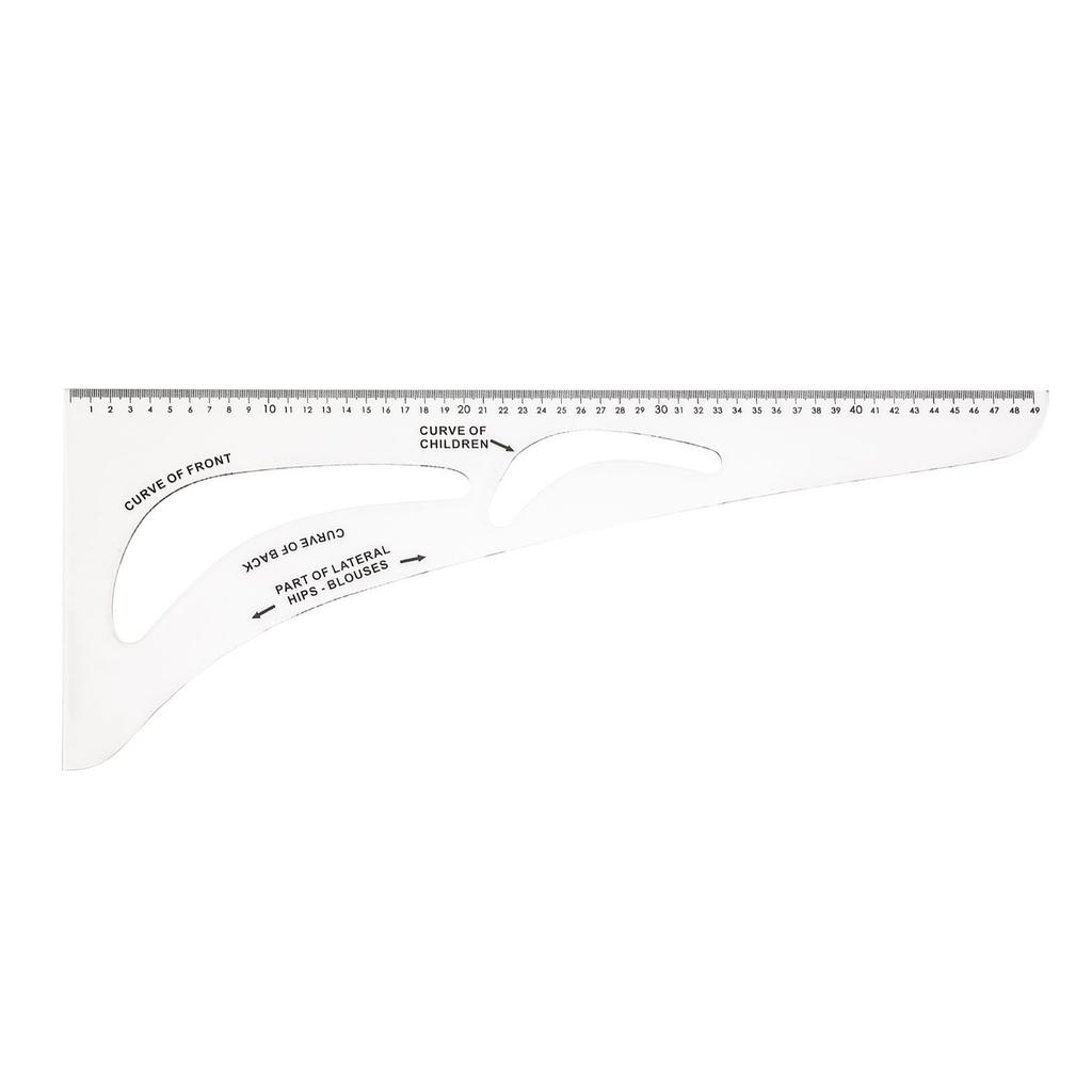 Patchwork Ruler Multifunctional Plastic Ruler Universal Quilting Ruler with Clear Scale for Sewing Quilting & Crafting