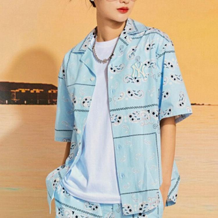 New MLB New York Yankees Shirt Unisex Light Blue 3AWSP0123-50BLL