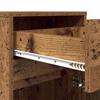 LED Nightstand 2 pcs Reclaimed Wood Look 38 x 34 x 61 cm Engineered Wood