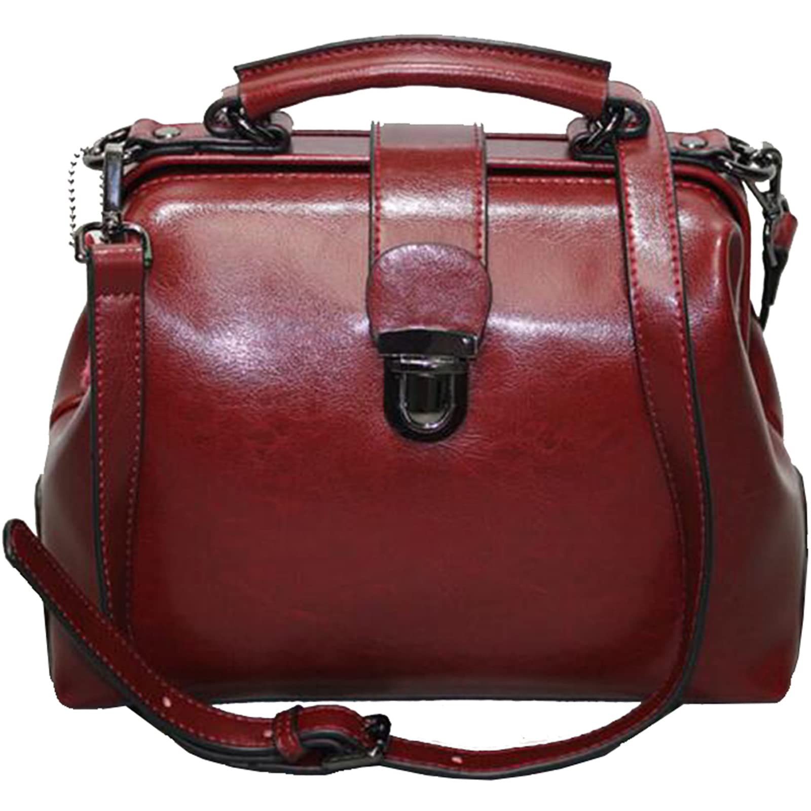 

Genuine Leather Tote Bag with Doctor Business Commuter Large Wine Red [MRYAOJONEZCW] Women s Clasp, Bag, Bag, Bag, Capacity,