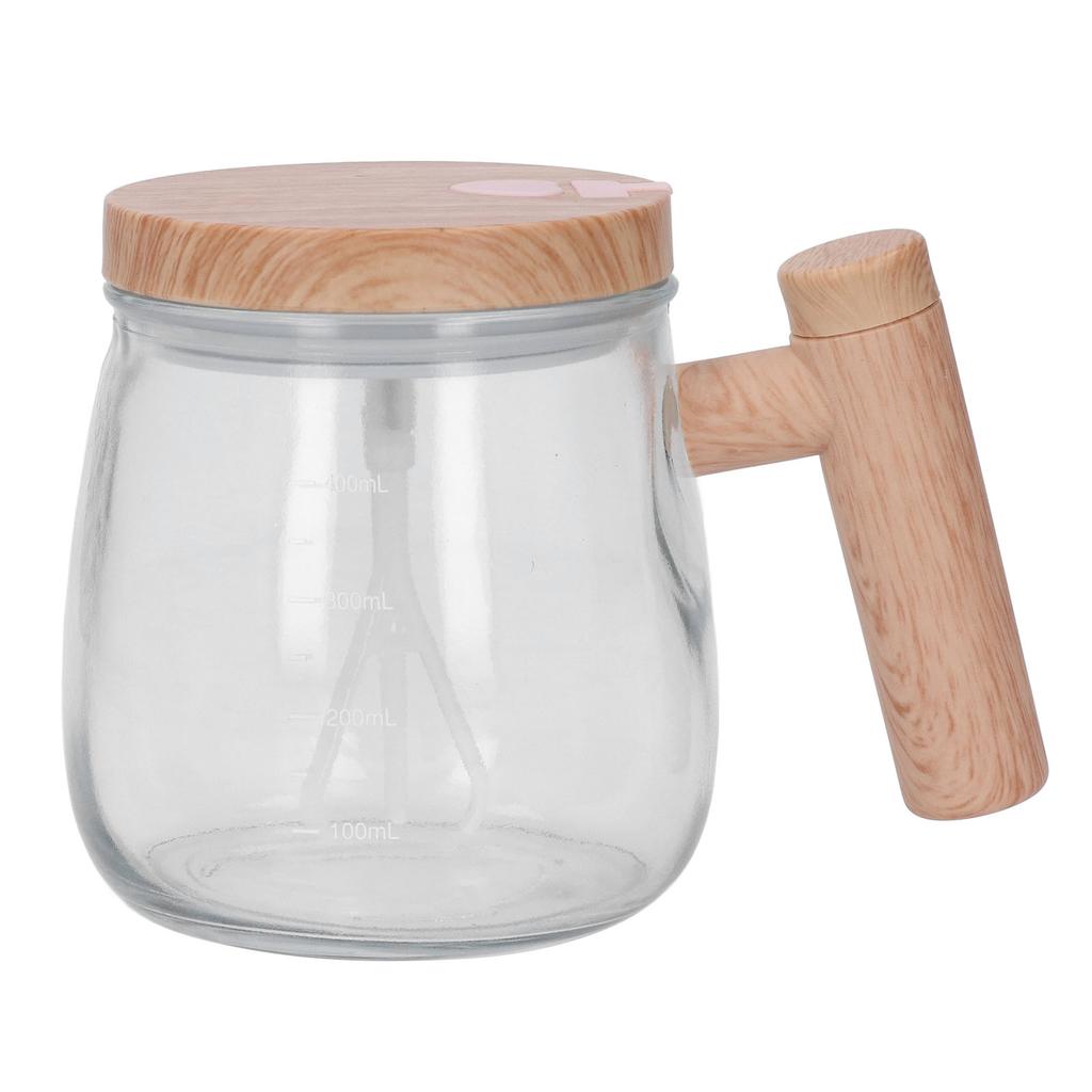 Glass Stirring Coffee Cup Automatic Self Stirring Coffee Mug Electric Mixing Cup with Lid for Home Office Charging Type