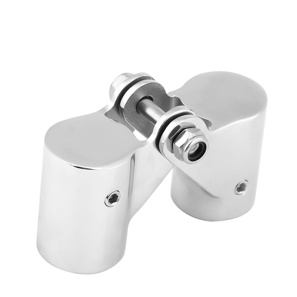 Stainless Steel Folding   Connector Boat Rail Tube Pipe Fittings for Marine Yacht(22MM)