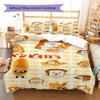 Bread Thief Pattern Bedding,Quilt Set Quilt Cover Pillowcase Home Birthday Gift (1 * duvet cover + 2 * pillowcase, without core)