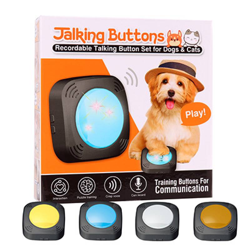

Интерактивные записываемые кнопки для питомцев, кошек и собак, интерактивная игрушка-тренажер