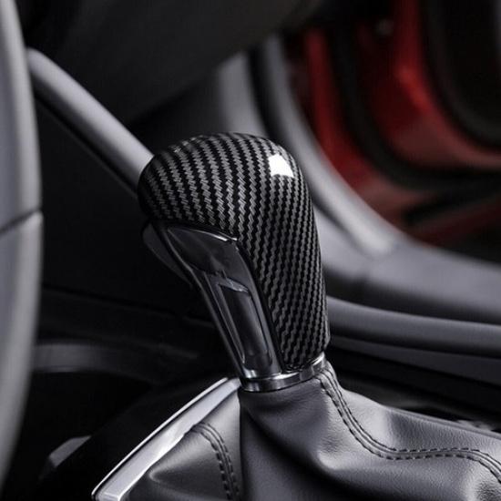 For Mazda CX-30 CX30 2020-2023 Carbon Fiber Inner Gear Shift Knob Cover Trim