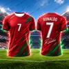 New 2027 Special Ronaldo #7 Print Football Jersey Men's T-shirt Summer Quick-Drying Sports O-neck Tees Casual Kids/Adult Tops
