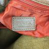 FURLA Leather Boston Handbag Brown Women’s Barrel Purse Bag(USED)