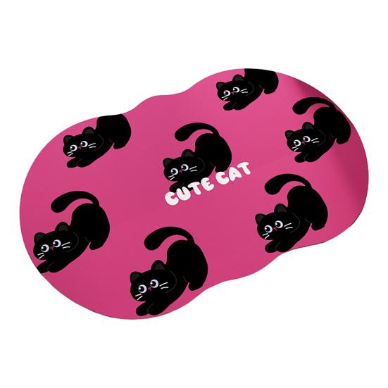 Kreskówkowy Zwierzęcy Dywanik Łazienkowy Chłonny Z Ziemi Okrzemkowej Antypoślizgowy Uroczy Kot Pies Mata Podłogowa do Wejścia Łazienki Kuchni Prysznica