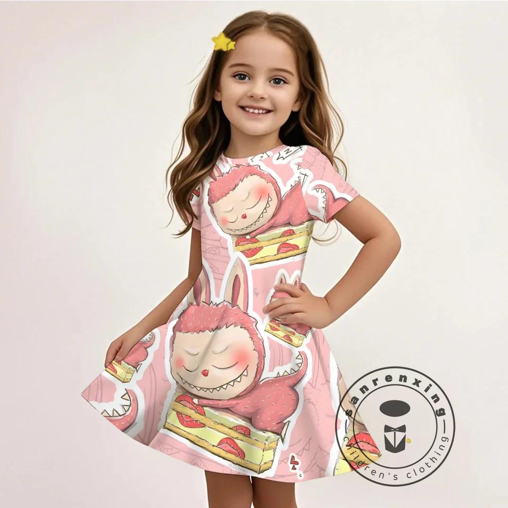 

Летнее L-LABUBU-A 3D мультяшное платье Подростковая мода Дешевое Горячая распродажа Повседневная одежда для вечеринок 130