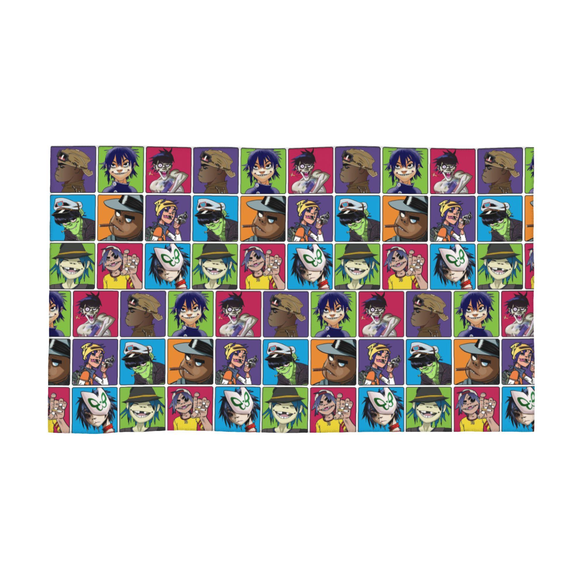 

Music Band Gorillaz Soft Face Towel Quick Dry Pool Bath Cotton Towels Absorbent W40*H60(CM)
