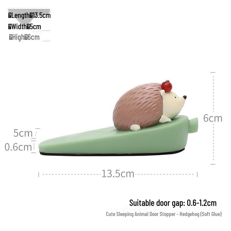 Cartoon Animal PVC Door Stopper - Creative, Anti-collision, Child Safety Door Holder for Living Room