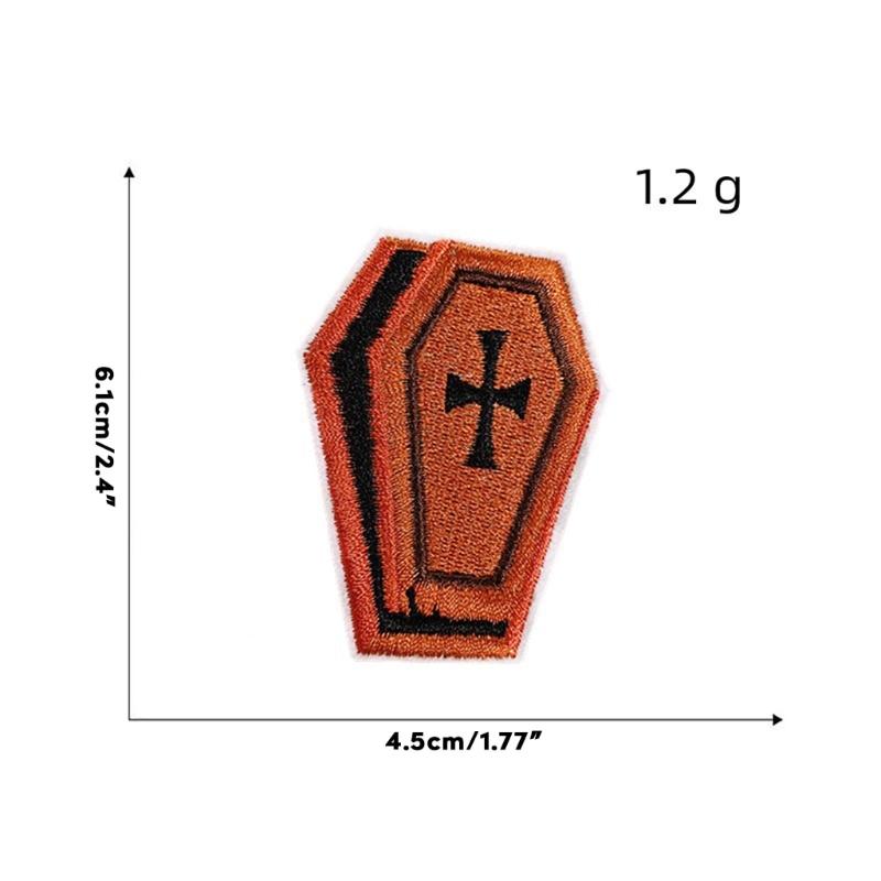 Festive Halloween Party Patch Decoration Embroidered Patches Stickers for DIY Costumes and Crafts Accessories