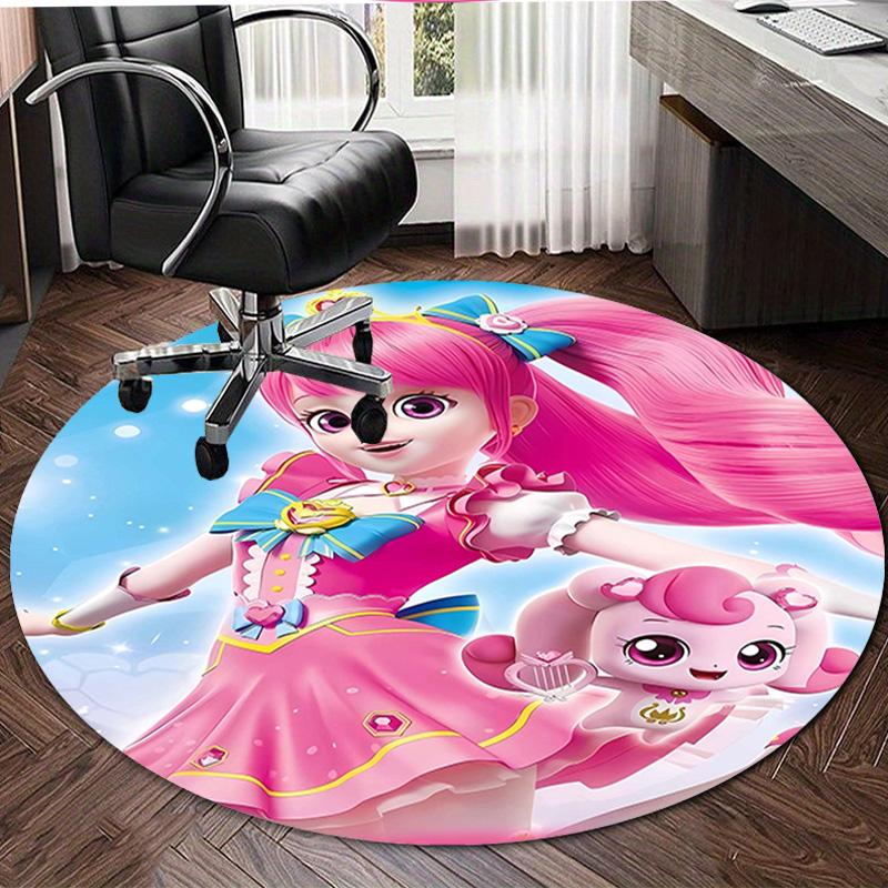 1pc Catch Teenieping Magic Sweethear (6) Design Printed Area Round Carpet for Bedroom Living Room Home Decor Rugs Mat Non Slip Mat Rug for Bedside