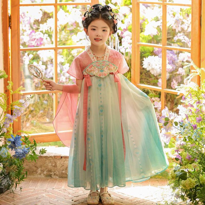 Bamino Girls  Hanfu Summer Dress 130