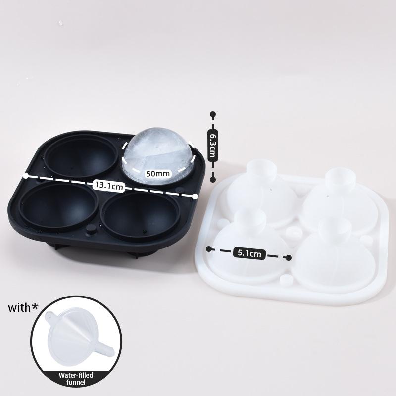 

New Ice Hockey Ice Cube Mold Ice Tray Whiskey Ice Tray Food Grade Silicone Ice Maker Modeling Ice Maker Kitchen Tool чёрный
