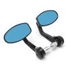 1 Pair 7/8 22mm Universal CNC Motorcycle Bar End Black Rearview Side Mirrors for Speed Triple Motocross Accessories