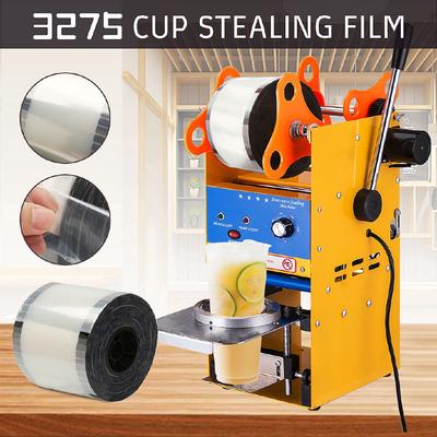 90-105mm Dia Clear Cup Sealer Bubble Tea Juice Drink Film Cover Sealing Film for Cup Sealer Sealing Machine Cover 3725 Cups