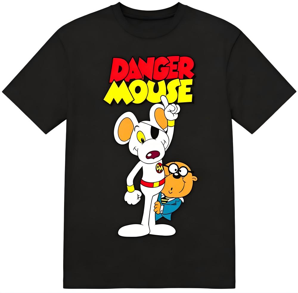 Danger Mouse & Penfold Retro Cartoon T-Shirt