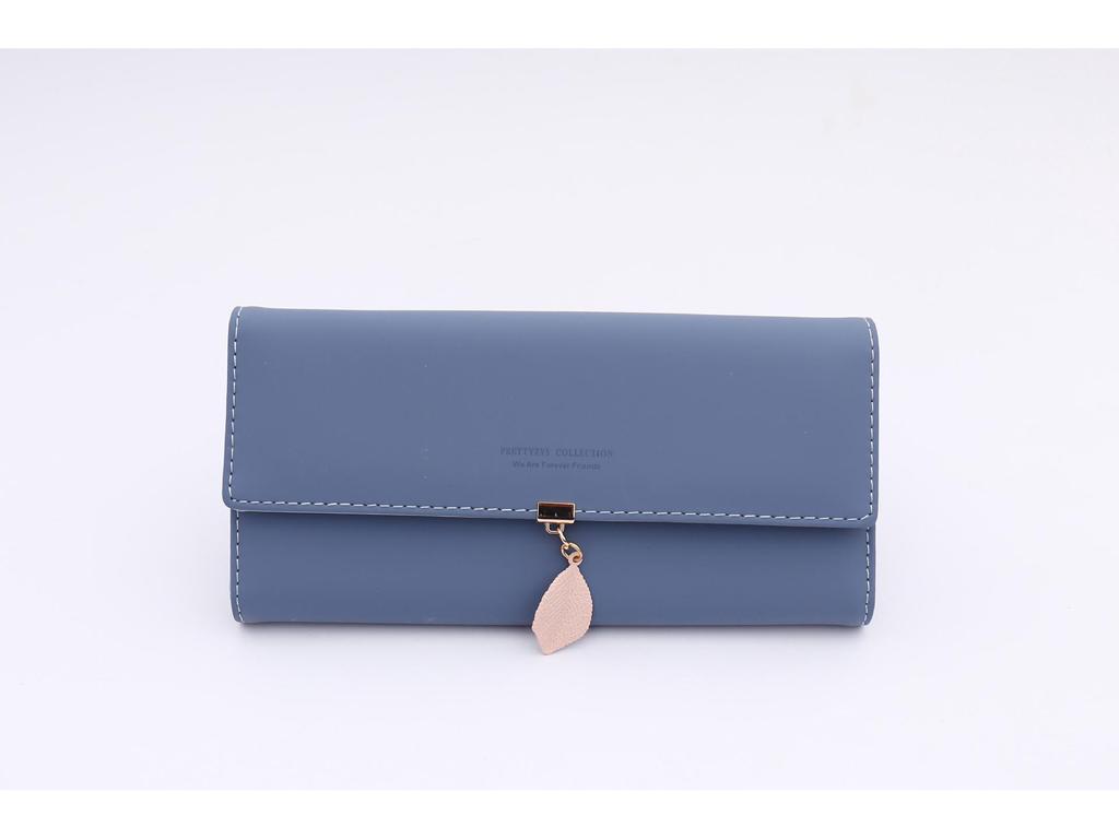 Korean Style Women's Leather Clutch – Zipper Buckle Wallet with Large Capacity