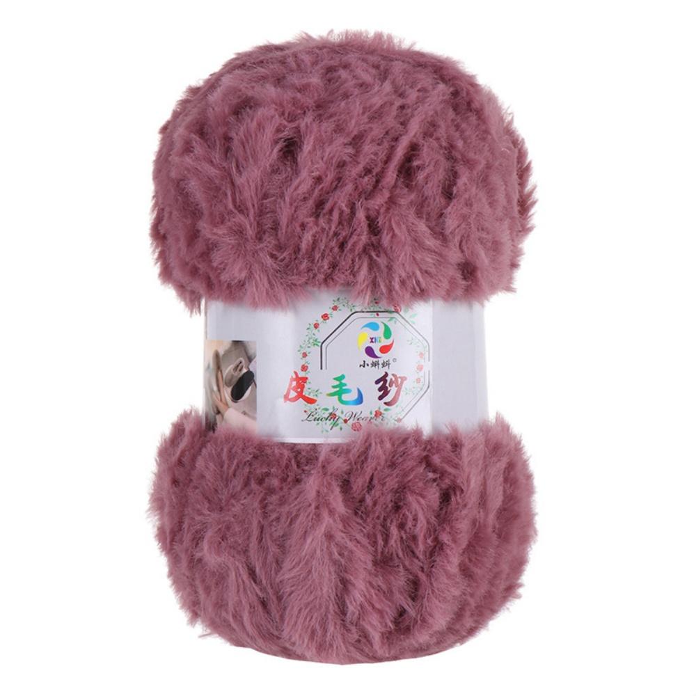100G/Ball Imitation Mink Wool Yarn Faux Fur Yarn Cashmere Hand Knitting Crochet Sweater Thread Clothes Scarf Fluffy Mink Yarn