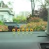 Car Ornaments  5Pcs Cute Sunflower Design Car Dashboard Car Window Edge Decoration Car Interior Decoration Accessories