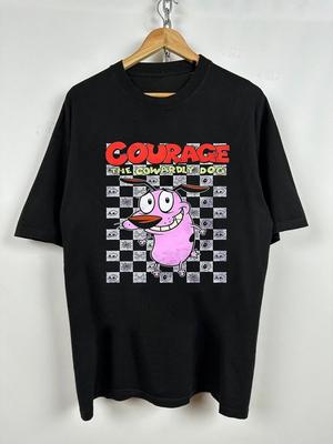 Rare Hot Courage The Cowardly Dog Hey Short Sleeve Black S-5XL Shirt  CM315 Unisex T-Shirt