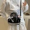 Spitzenband Umhängetasche Bowlingtasche Schleife Kleine quadratische Tasche All-Match Boston Handtasche Täglich