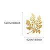 50 Creative Gold Plant Transparent PET Stickers for Water Cups, Phone Cases, and Computers - 50 Sheets/Set