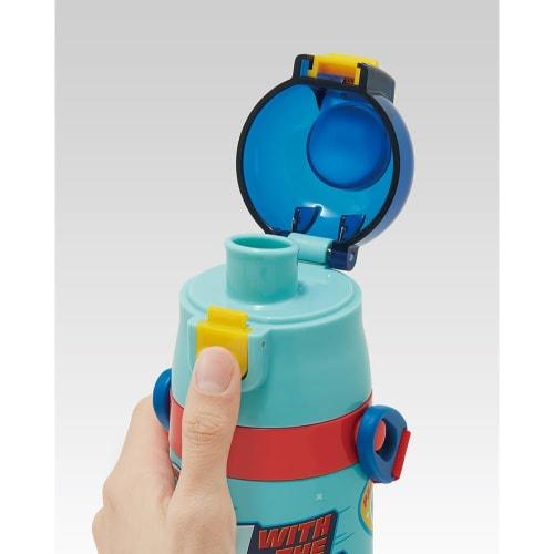 Skater Kid-Friendly Lightweight Stainless Steel 2-Way Water Bottle, 430ml, Paw Patrol 24 Design, for Kids, Includes Direct Drinking Cup, Stainless Ste