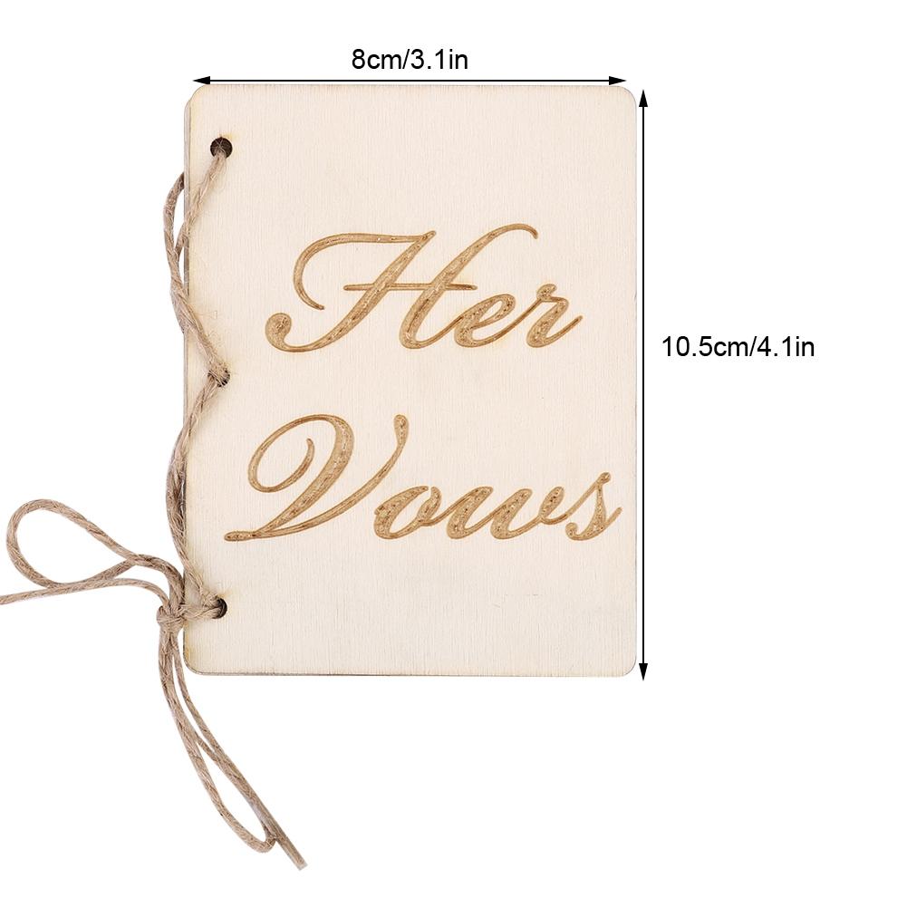 2 Stück Hochzeitszeremonie Party Gelöbnishefte Eidsbuch Requisiten Dekoration Zubehör Typ 4